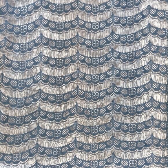 J Crew Lace Overlay Short Sleeve Top Size Small - Picture 5 of 6